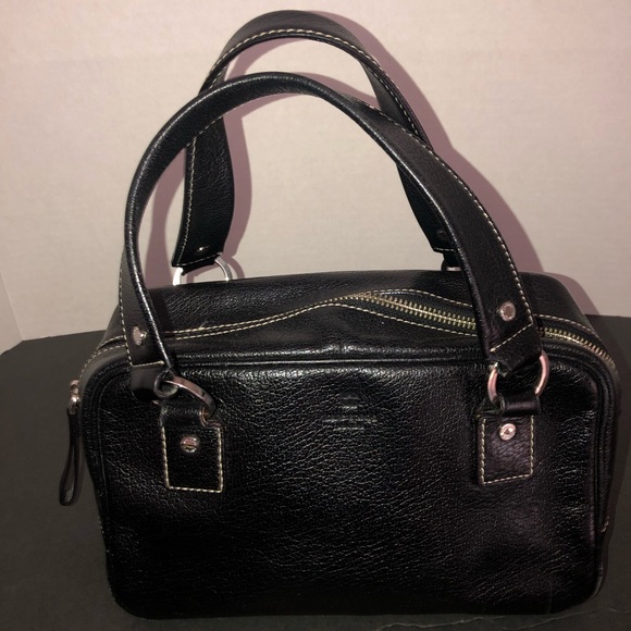 Vintage Kate Spade Small Black Leather Handbag - Picture 2 of 8
